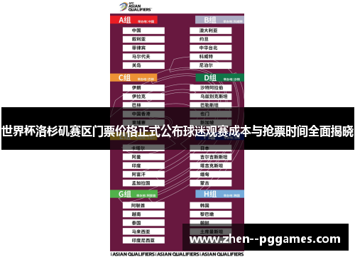世界杯洛杉矶赛区门票价格正式公布球迷观赛成本与抢票时间全面揭晓